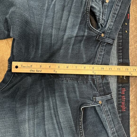 7 For All Mandkind Men's The Straight Jean Medium Wash Size 36x29 - Picture 5 of 8